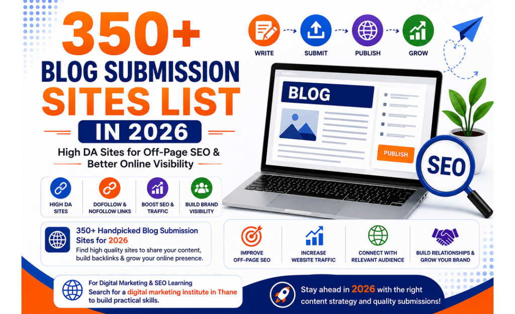 350+ Blog Submission Sites List in 2026