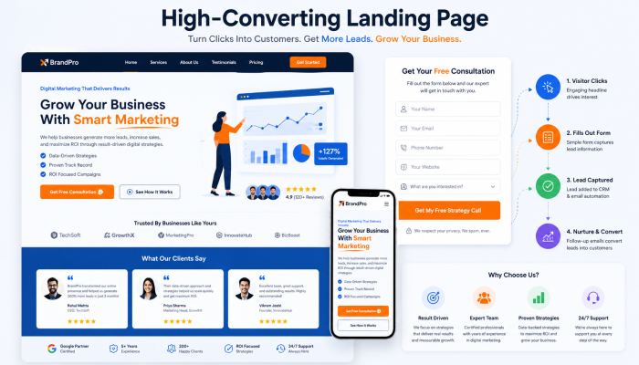 Landing page