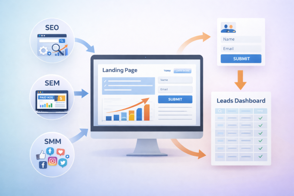 Lead generation flow in digital marketing